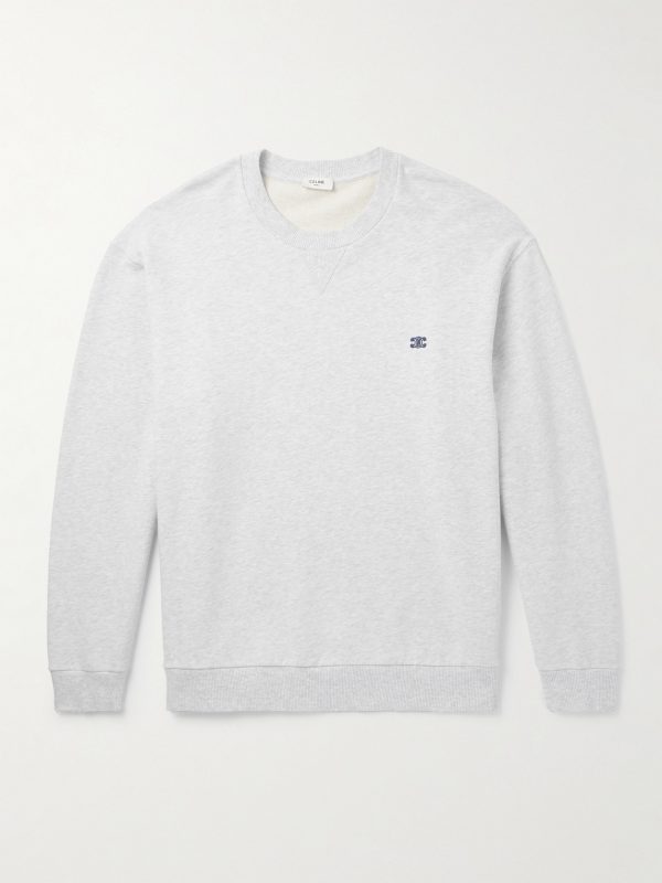 Logo-Embroidered Cotton-Jersey Sweatshirt