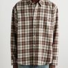 Logo-Embroidered Checked Wool-Flannel Shirt - FR Logo-Embroidered Checked Wool-Flannel Shirt - FR