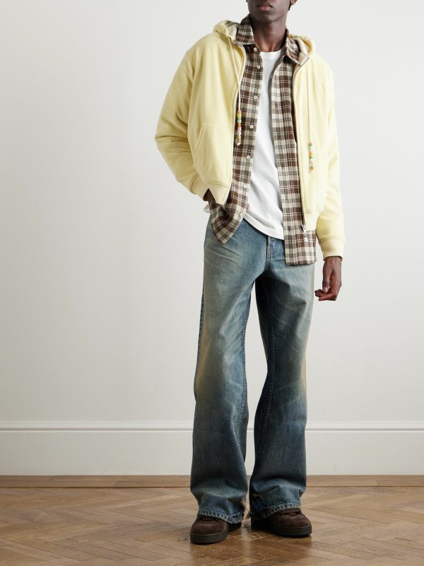 Logo-Embroidered Checked Wool-Flannel Shirt - OU Logo-Embroidered Checked Wool-Flannel Shirt - OU