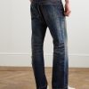 Wesley Straight-Leg Distressed Jeans - BK Wesley Straight-Leg Distressed Jeans - BK