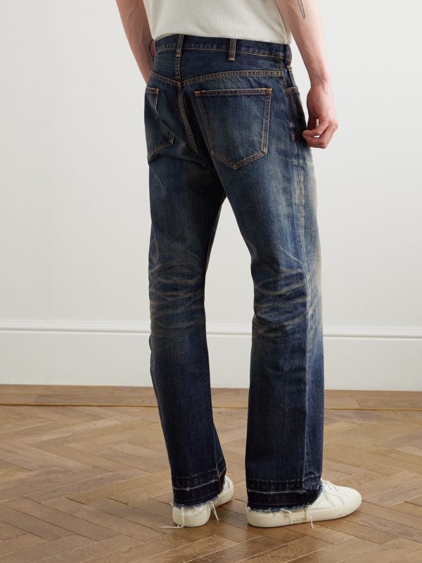Wesley Straight-Leg Distressed Jeans - BK Wesley Straight-Leg Distressed Jeans - BK