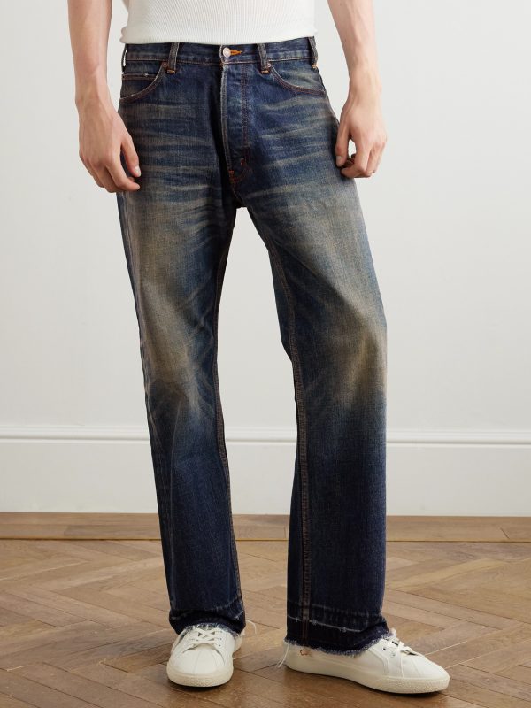 Wesley Straight-Leg Distressed Jeans - FR Wesley Straight-Leg Distressed Jeans - FR
