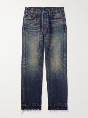 Wesley Straight-Leg Distressed Jeans