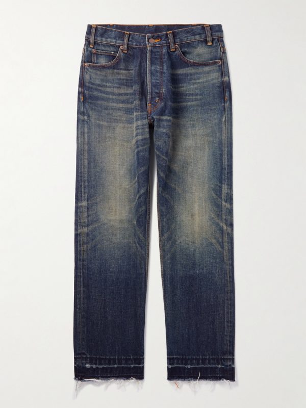 Wesley Straight-Leg Distressed Jeans Wesley Straight-Leg Distressed Jeans