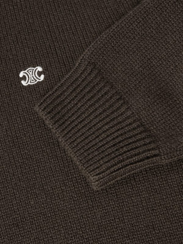 Logo-Embroidered Wool and Cashmere-Blend Sweater - E1 Logo-Embroidered Wool and Cashmere-Blend Sweater - E1