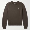 Logo-Embroidered Wool and Cashmere-Blend Sweater Logo-Embroidered Wool and Cashmere-Blend Sweater