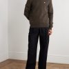 Logo-Embroidered Wool and Cashmere-Blend Sweater - OU Logo-Embroidered Wool and Cashmere-Blend Sweater - OU