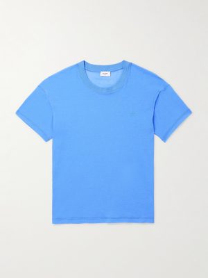 Slim-Fit Logo-Embroidered Cotton-Jersey T-Shirt Slim-Fit Logo-Embroidered Cotton-Jersey T-Shirt