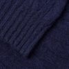 Cable-Knit Brushed Shetland Wool Sweater - CU Cable-Knit Brushed Shetland Wool Sweater - CU