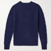 Cable-Knit Brushed Shetland Wool Sweater Cable-Knit Brushed Shetland Wool Sweater