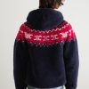 Fair Isle Fleece Zip-Up Hoodie - BK Fair Isle Fleece Zip-Up Hoodie - BK