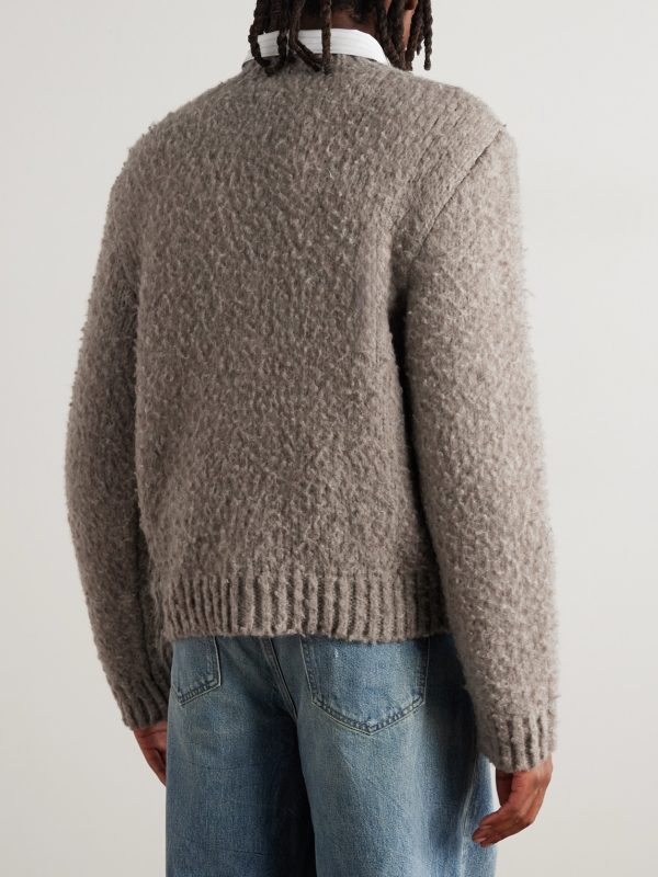 Brushed Wool and Yak-Blend Sweater - BK Brushed Wool and Yak-Blend Sweater - BK