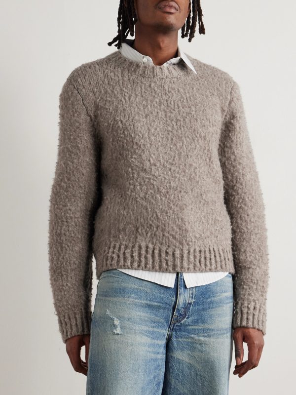 Brushed Wool and Yak-Blend Sweater - FR Brushed Wool and Yak-Blend Sweater - FR