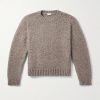 Brushed Wool and Yak-Blend Sweater Brushed Wool and Yak-Blend Sweater
