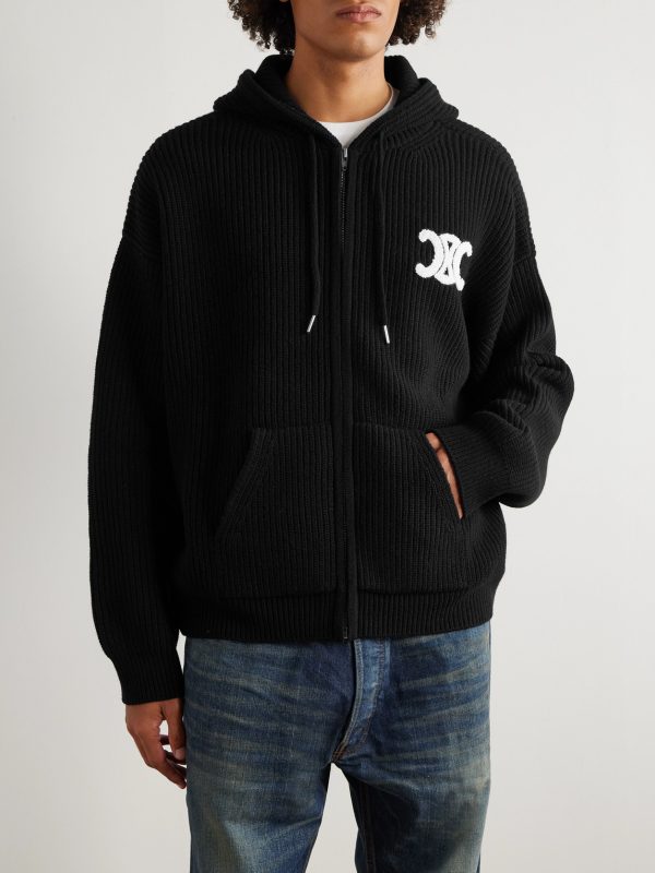 Logo-Appliquéd Wool Jacket - FR Logo-Appliquéd Wool Jacket - FR
