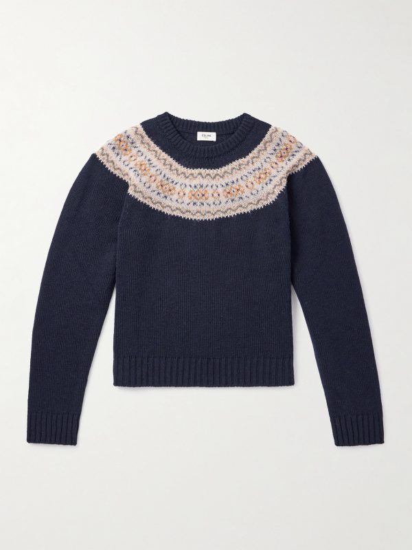 Slim-Fit Fair Isle Wool Sweater Slim-Fit Fair Isle Wool Sweater