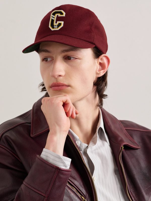 Logo-Appliquéd Wool-Felt Baseball Cap - OU Logo-Appliquéd Wool-Felt Baseball Cap - OU