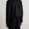 Cropped Logo-Embroidered Wool-Felt Jacket - BK Cropped Logo-Embroidered Wool-Felt Jacket - BK
