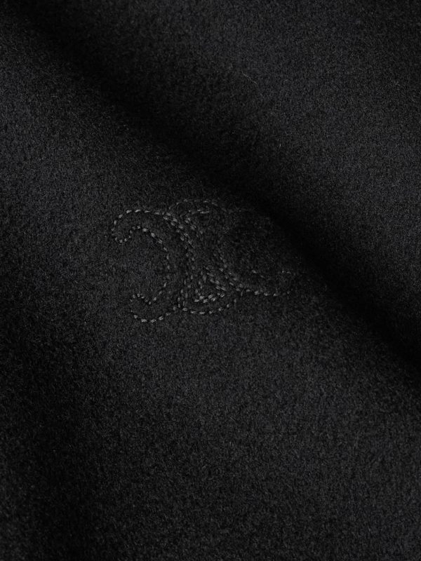 Cropped Logo-Embroidered Wool-Felt Jacket - E1 Cropped Logo-Embroidered Wool-Felt Jacket - E1