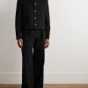 Cropped Logo-Embroidered Wool-Felt Jacket - OU Cropped Logo-Embroidered Wool-Felt Jacket - OU