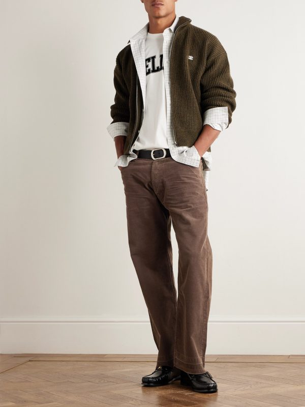 Wesley Straight-Leg Cotton-Corduroy Trousers - OU Wesley Straight-Leg Cotton-Corduroy Trousers - OU