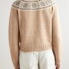 Slim-Fit Fair Isle Wool Cardigan - BK