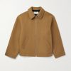 Logo-Embroidered Wool-Felt Bomber Jacket Logo-Embroidered Wool-Felt Bomber Jacket