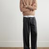 Logo-Embroidered Wool and Cashmere-Blend Sweater - OU Logo-Embroidered Wool and Cashmere-Blend Sweater - OU