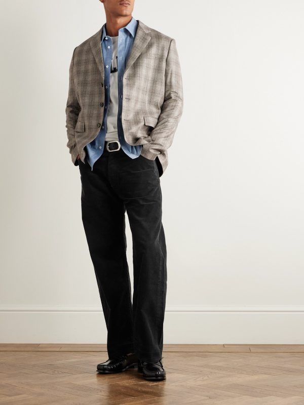 Wesley Straight-Leg Cotton-Corduroy Trousers - OU Wesley Straight-Leg Cotton-Corduroy Trousers - OU