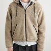 Logo-Embroidered Fleece Hooded Jacket - FR