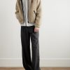 Logo-Embroidered Fleece Hooded Jacket - OU