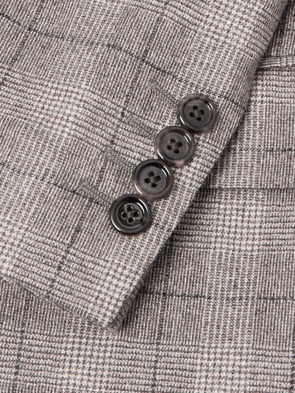 Prince of Wales Checked Wool and Cashmere-Blend Blazer - CU Prince of Wales Checked Wool and Cashmere-Blend Blazer - CU