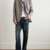 Prince of Wales Checked Wool and Cashmere-Blend Blazer - OU Prince of Wales Checked Wool and Cashmere-Blend Blazer - OU
