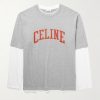 Layered Logo-Print Cotton-Jersey T-Shirt