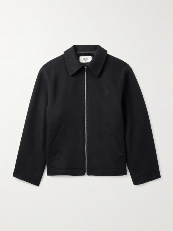 Logo-Embroidered Wool-Felt Jacket Logo-Embroidered Wool-Felt Jacket
