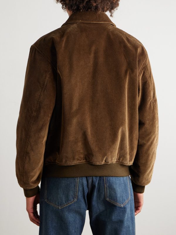 Cotton-Corduroy Bomber Jacket - BK Cotton-Corduroy Bomber Jacket - BK