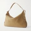 Romy Large Textured-Nubuck Messenger Bag - BK Romy Large Textured-Nubuck Messenger Bag - BK