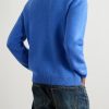 Logo-Embroidered Wool and Cashmere-Blend Sweater - BK Logo-Embroidered Wool and Cashmere-Blend Sweater - BK
