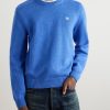 Logo-Embroidered Wool and Cashmere-Blend Sweater - FR Logo-Embroidered Wool and Cashmere-Blend Sweater - FR