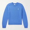 Logo-Embroidered Wool and Cashmere-Blend Sweater Logo-Embroidered Wool and Cashmere-Blend Sweater