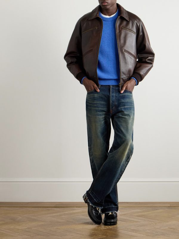 Logo-Embroidered Wool and Cashmere-Blend Sweater - OU Logo-Embroidered Wool and Cashmere-Blend Sweater - OU