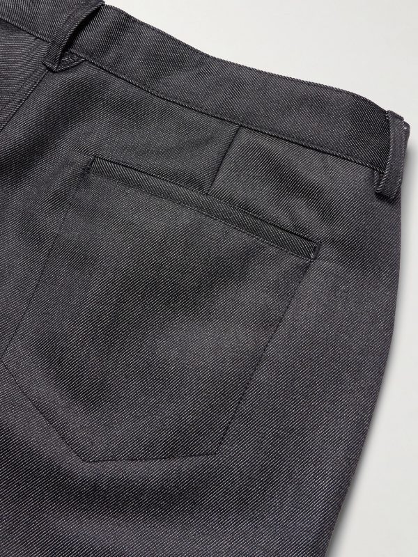 Straight-Leg Wool and Mohair-Blend Jeans - CU Straight-Leg Wool and Mohair-Blend Jeans - CU