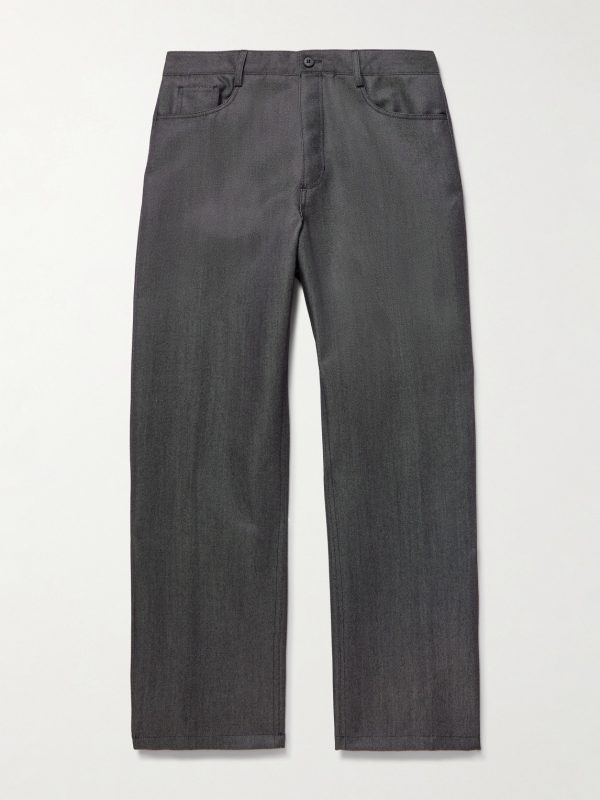 Straight-Leg Wool and Mohair-Blend Jeans Straight-Leg Wool and Mohair-Blend Jeans