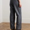Straight-Leg Wool and Mohair-Blend Jeans - BK Straight-Leg Wool and Mohair-Blend Jeans - BK
