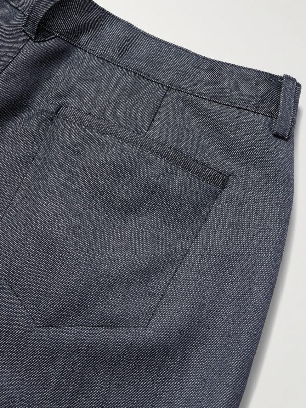 Straight-Leg Wool and Mohair-Blend Jeans - CU Straight-Leg Wool and Mohair-Blend Jeans - CU