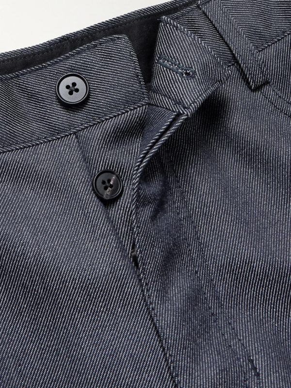 Straight-Leg Wool and Mohair-Blend Jeans - E1 Straight-Leg Wool and Mohair-Blend Jeans - E1