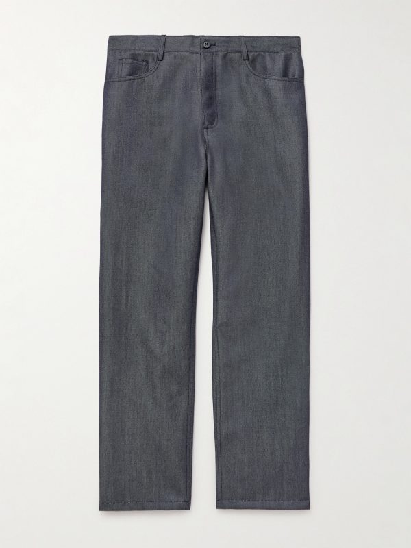 Straight-Leg Wool and Mohair-Blend Jeans Straight-Leg Wool and Mohair-Blend Jeans