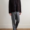 Straight-Leg Wool and Mohair-Blend Jeans - OU Straight-Leg Wool and Mohair-Blend Jeans - OU
