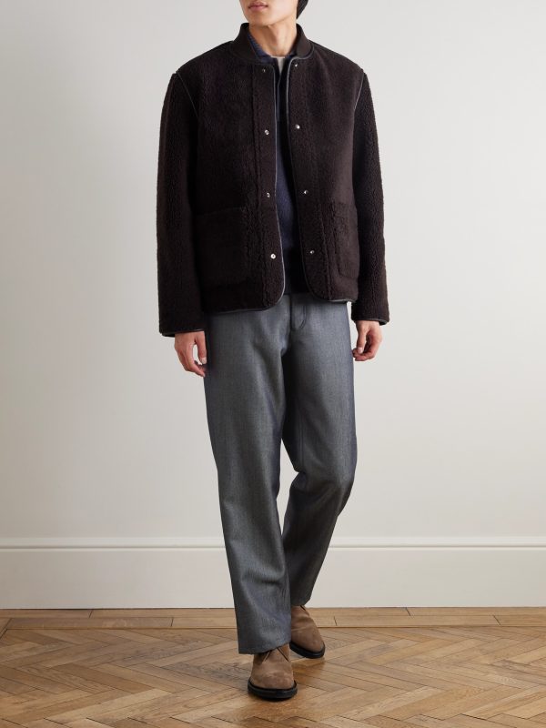 Straight-Leg Wool and Mohair-Blend Jeans - OU Straight-Leg Wool and Mohair-Blend Jeans - OU