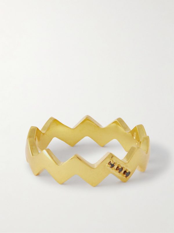 Snake Gold-Plated Diamond Ring Snake Gold-Plated Diamond Ring